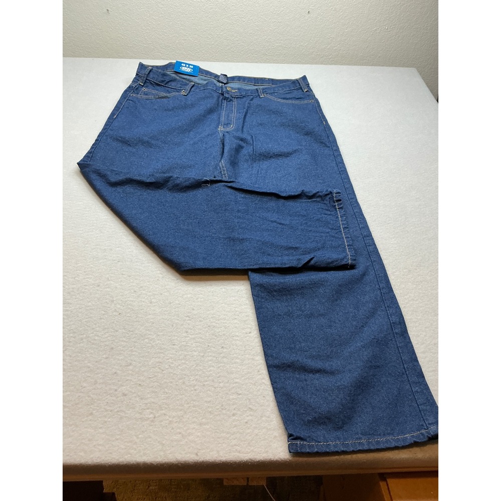 Rugged Wear Jeans‎ Relaxed Fit Heavyweight Cotton Blue 40x30 Straight Leg NWT